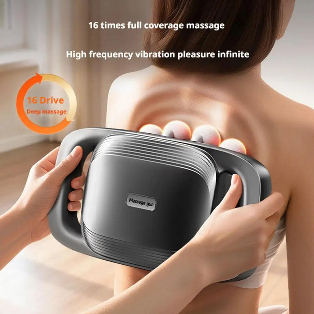Fascia Gun Deep Tissue Muscle Massager with Red Light Therapy Fascia Gun Tidesmit