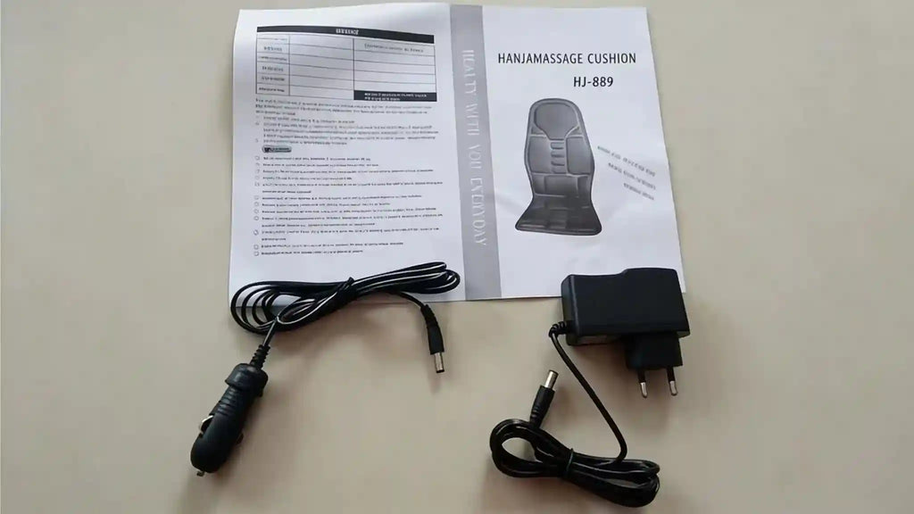 Heated Massage Cushion: Electric Massager for Neck and Back - Black Massage Cushion Tidesmit