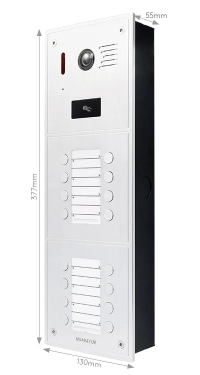 HOMSECUR Camera Doorbell BC151HD-16S For 13 to 16 Families HDK Series Video Door Phone Intercom