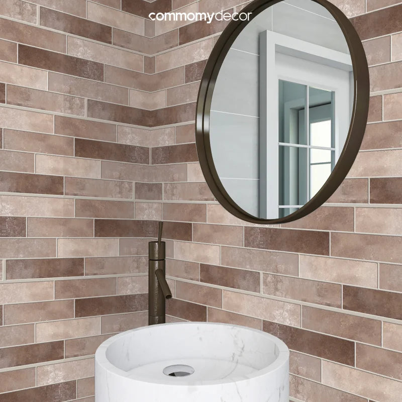 1pc/9pcs Backsplash Tile Sticker Self Adhesive Wall Sticker Peel and Stick Tile Sticker Waterproof 15cm x 30cm