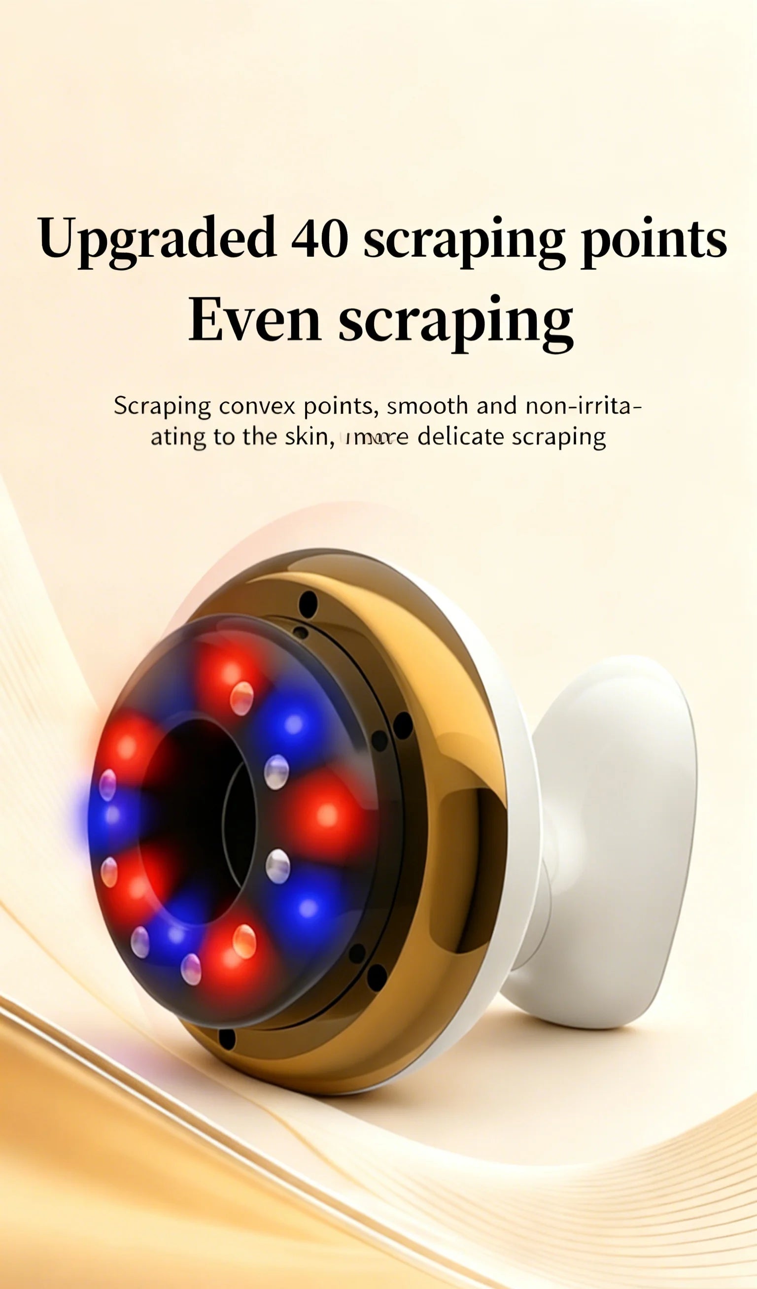Electric Meridian Massage Brush for Body Shaping - Gold Edition Body Shaping Massage Equipment Tidesmit