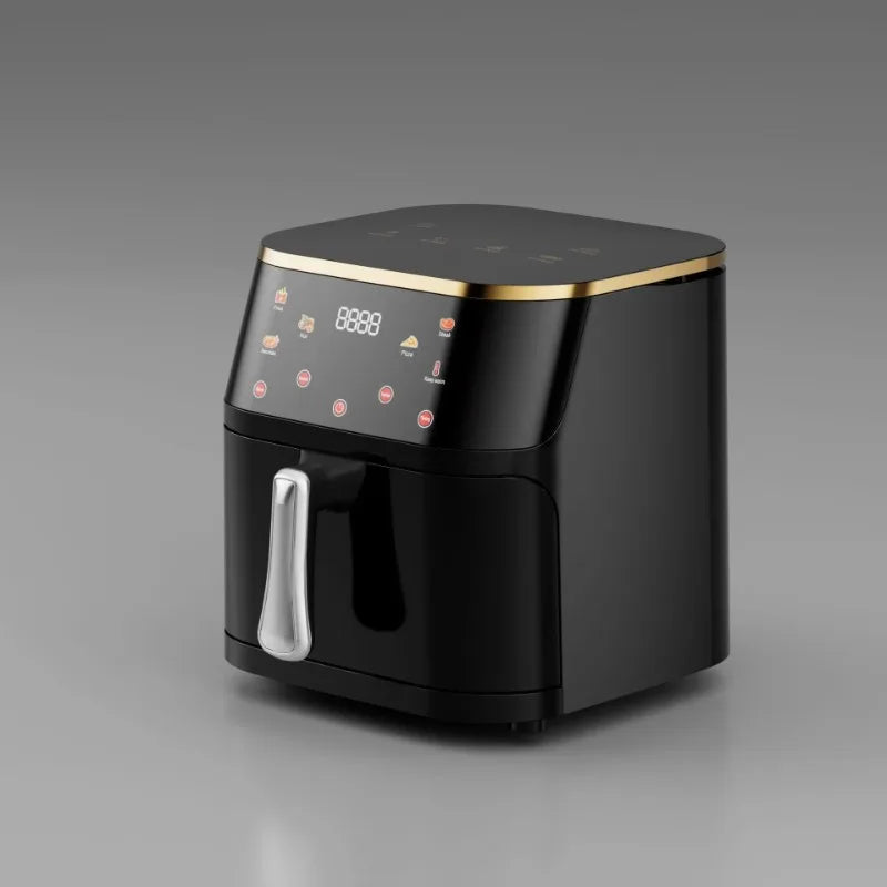 Household 8L Silver Crest Air Fryer 8L Stainless Steel Square Steam Oven with Digital Control