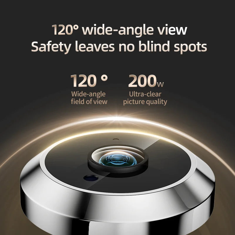Danmini 4.3 Inch Doorbell Peephole Mobile Tuya App Remote Control Digital Door Viewer Night Vision 1080P 2MP Cat Eye Door Camera