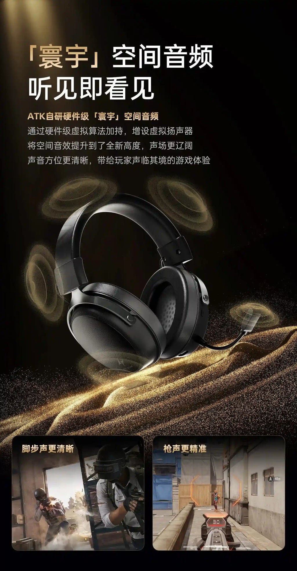 Tidesmit Wireless Headphones - Active Noise Cancellation & Low Latency Tidesmit