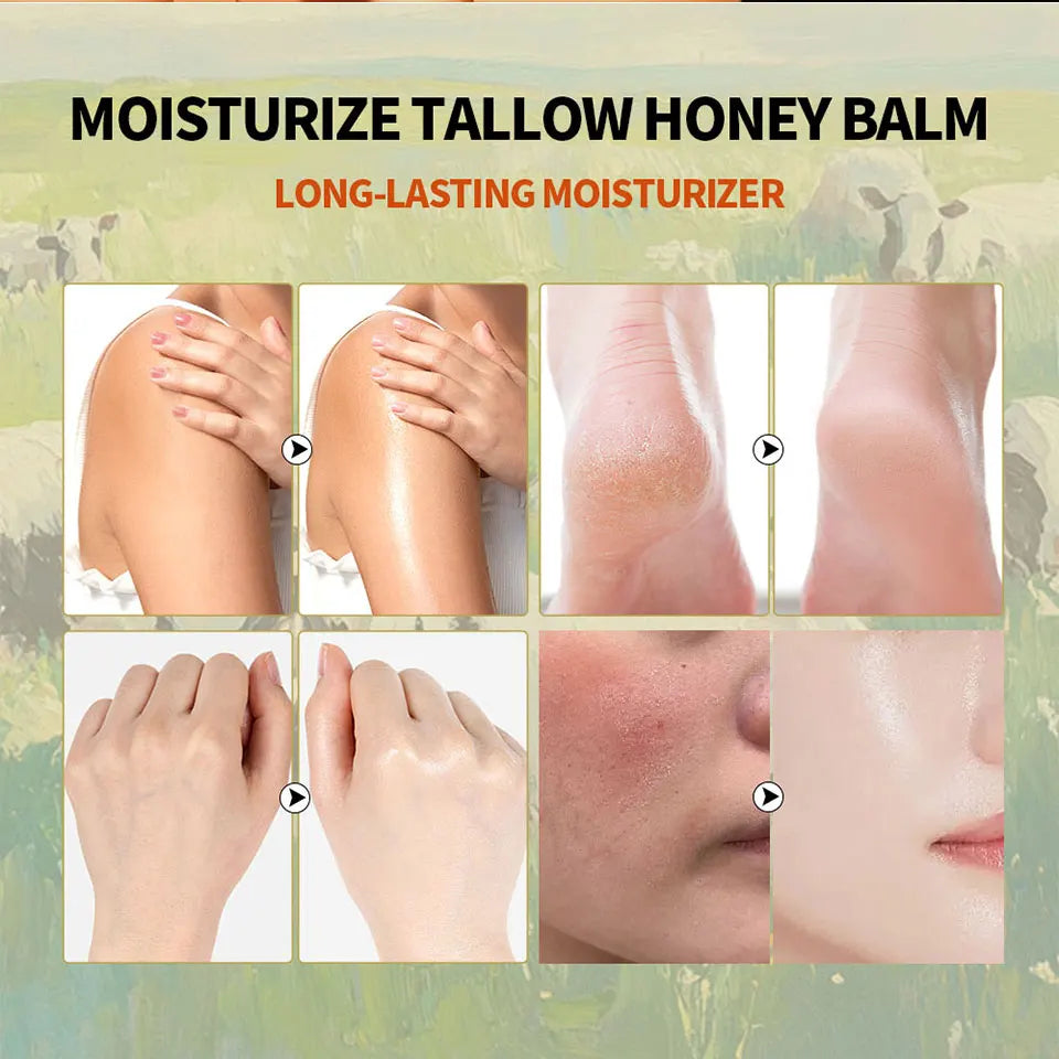 Beef Tallow Face Cream Lasting Moisturizing Soothing Facial Skin Firming Increase Facial Elasticity Nourishing Smooth SkinCare