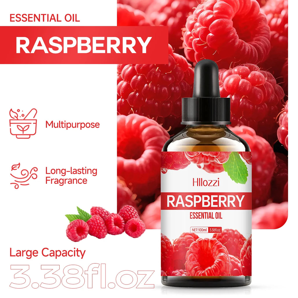 Raspberry essential oil is suitable for skin care, bath use, and diffusers and is suitable for all skin types.