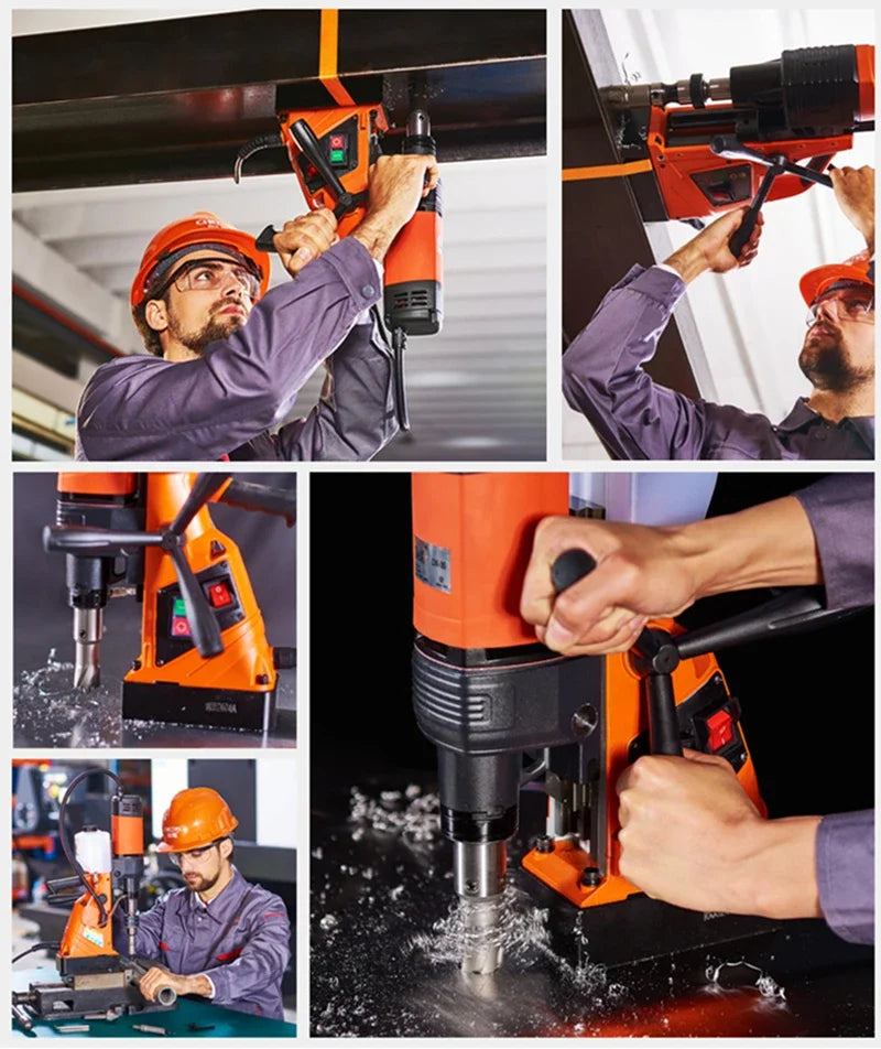 Magnetic Twist Bench Machine Electric Bench Drilling Rig Machine for Engineering Steel Structure 220V LY TN18RE