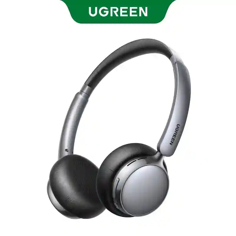 Active Noise Cancelling Wireless Headphones - Over-Ear Studio Monitor Silver Black Tidesmit