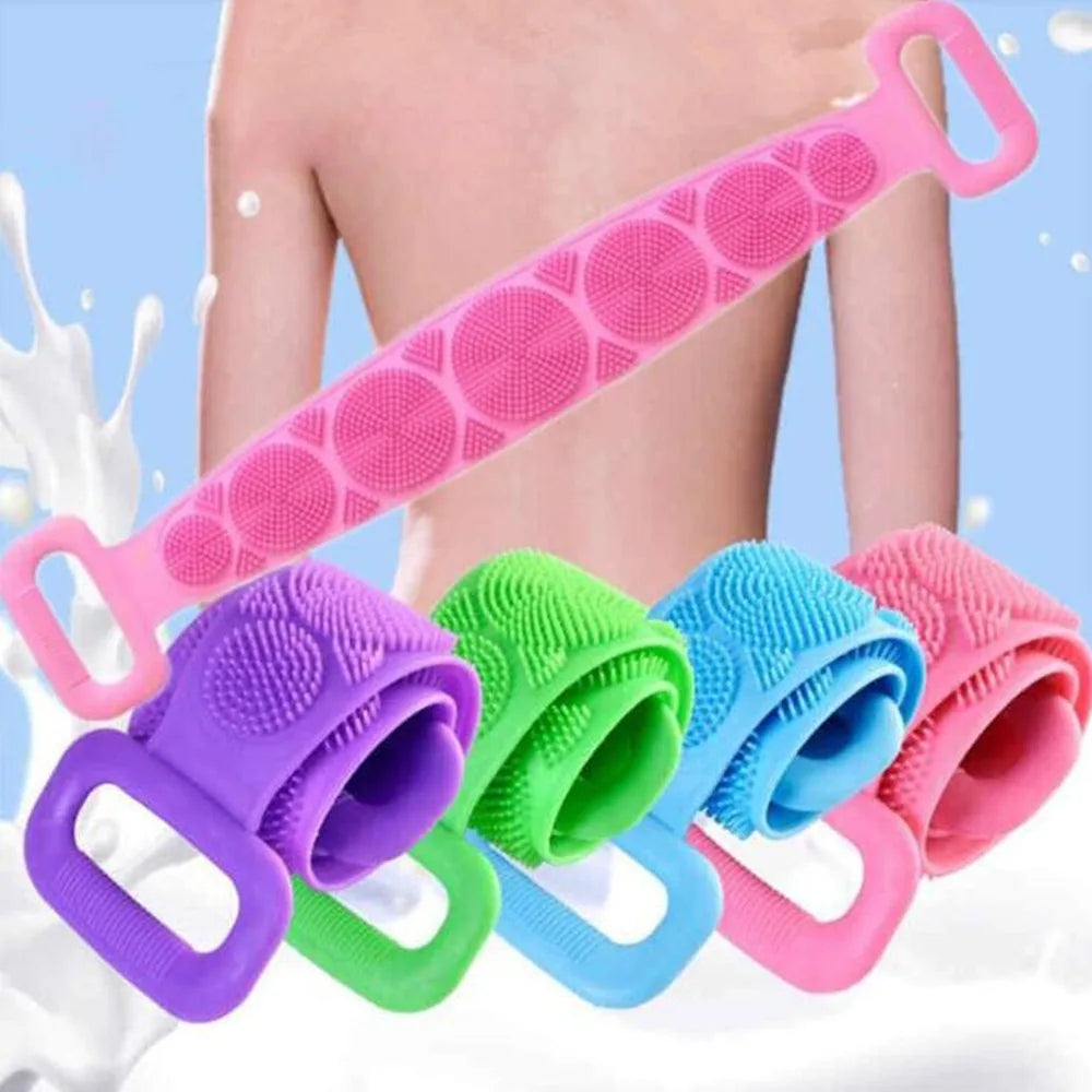 Silicone Body Scrubber - Hygienic Exfoliating Shower Bath Brush Scrubs Treatments Tidesmit