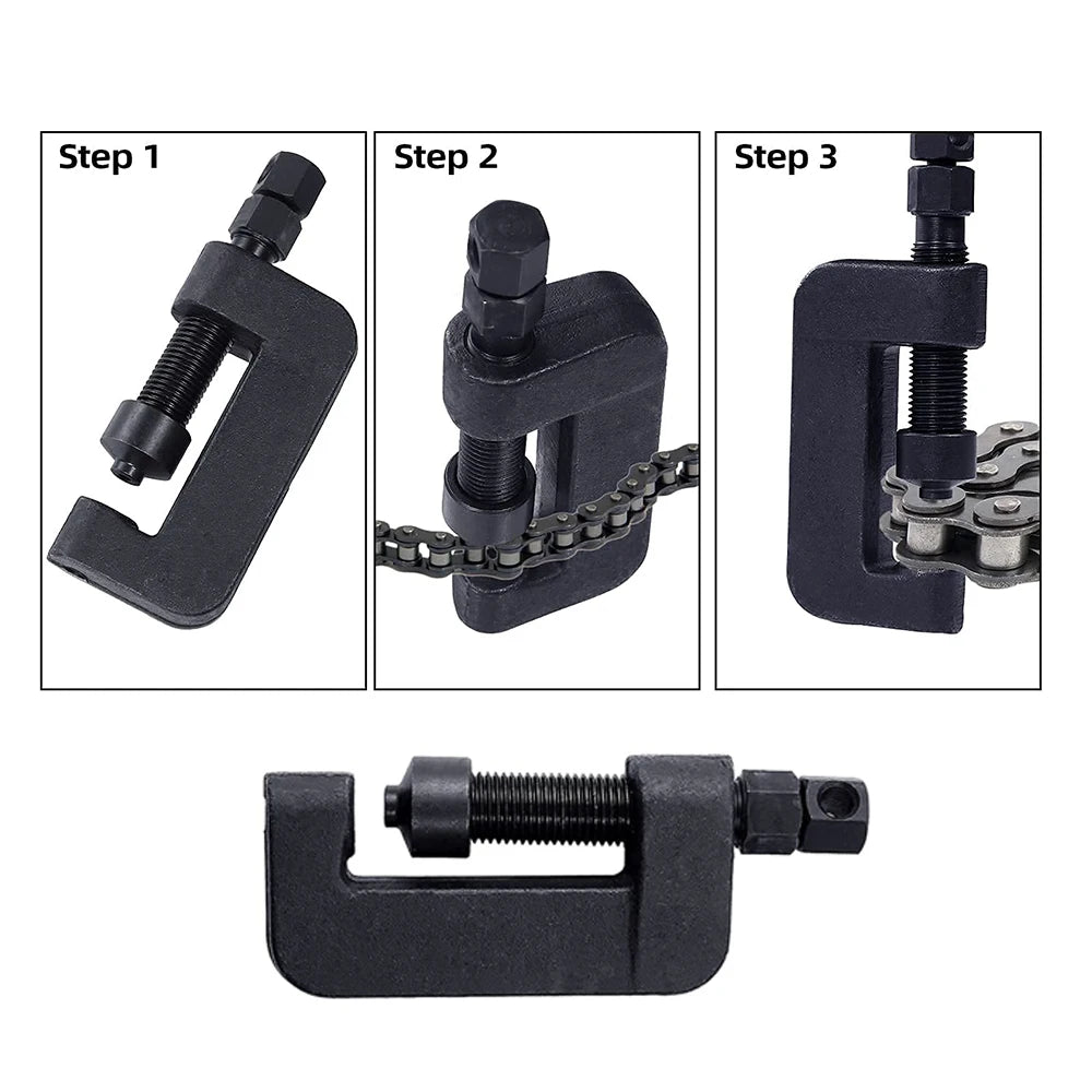 Podofo 13PCS Motorcycle Timing Chain Breaker Tool Kit Chain Riveter Cutter Remover Set with Storage Case for Bike ATV Cam Drive Chain #35-#630 Chrome Vanadium Steel