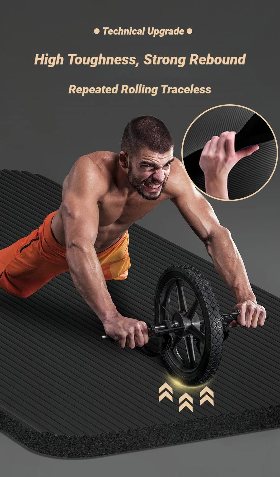 Two-Piece Set High Quality Extra Sport Thick Nbr Non-Slip Yoga Mats For Fitness Pilates Gym Home Tasteless Spor Universal Men