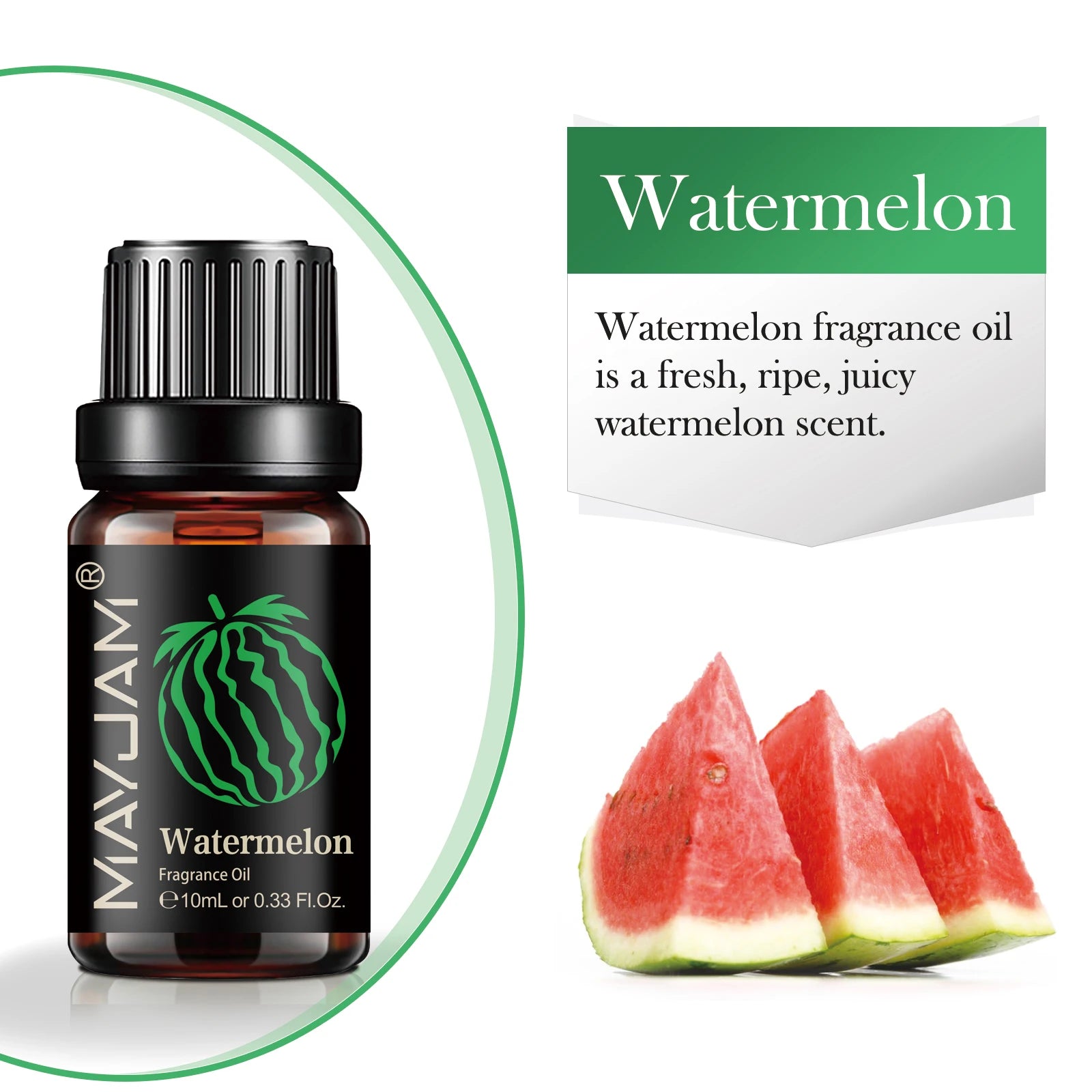 MAYJAM 10ML Fruit Fragrance Oil Strawberry Watermelon Mango Coconut Cherry For Humidifier Candle Soap Making Air Freshener