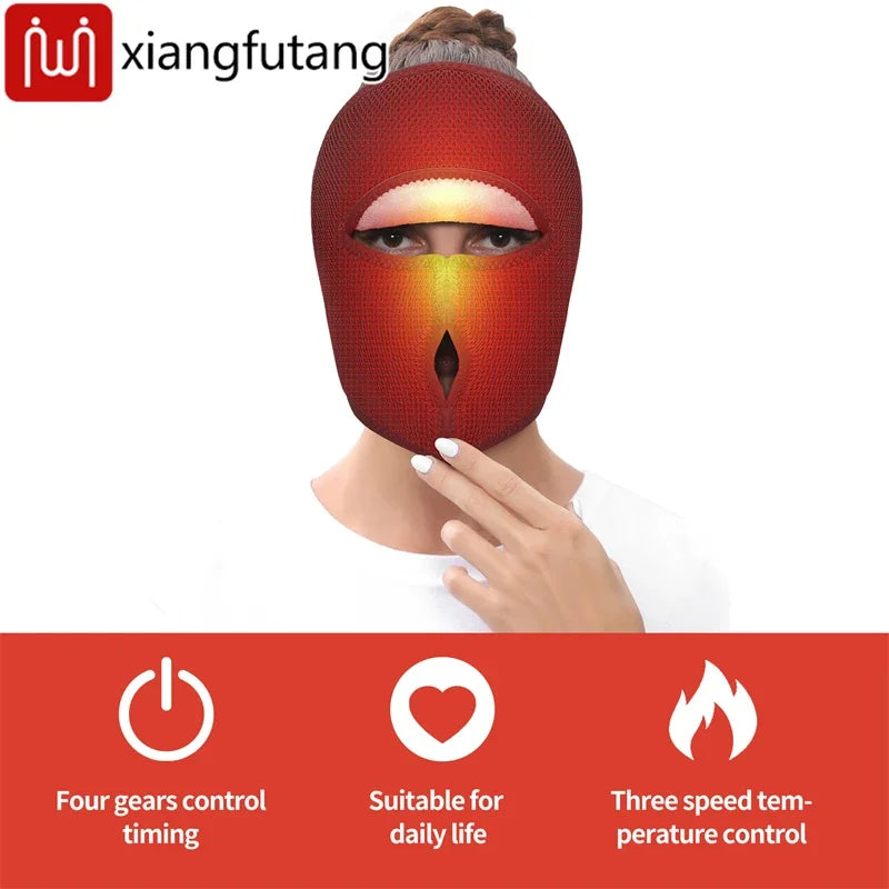 Heated Face Mask for Facial Relief & Circulation - Tidesmit Wellness Massage Cushion Tidesmit