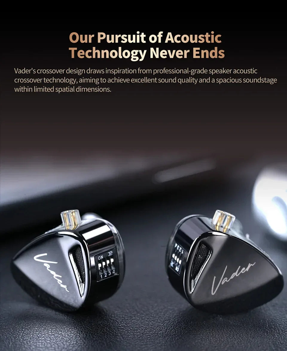 KZ Vader In-Ear Monitor | Adjustable Tuning HiFi Audio | Tidesmit Tidesmit