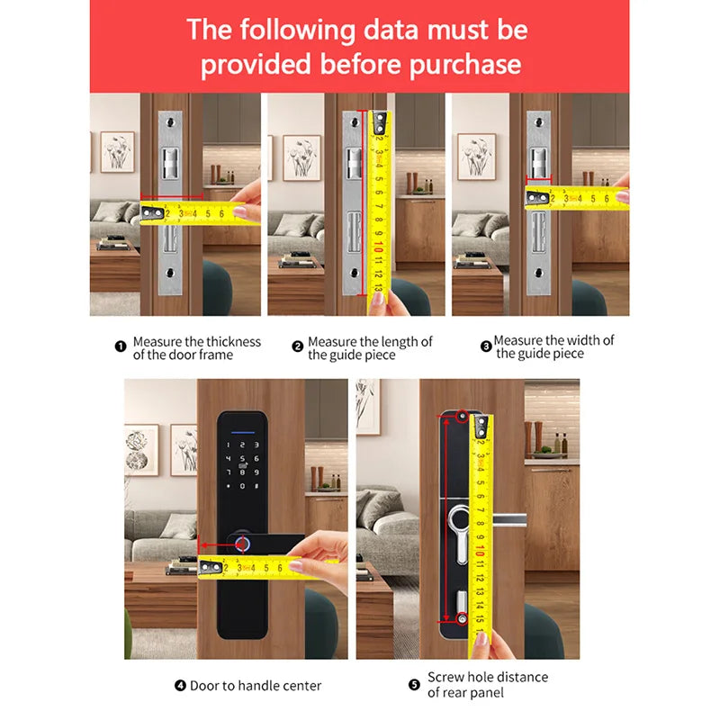 XSDTS TT-LOCK APP Voice Intercom Palmar vein Camera Smart Lock 3D Face Recognition Fingerprint Password Smart Door Lock
