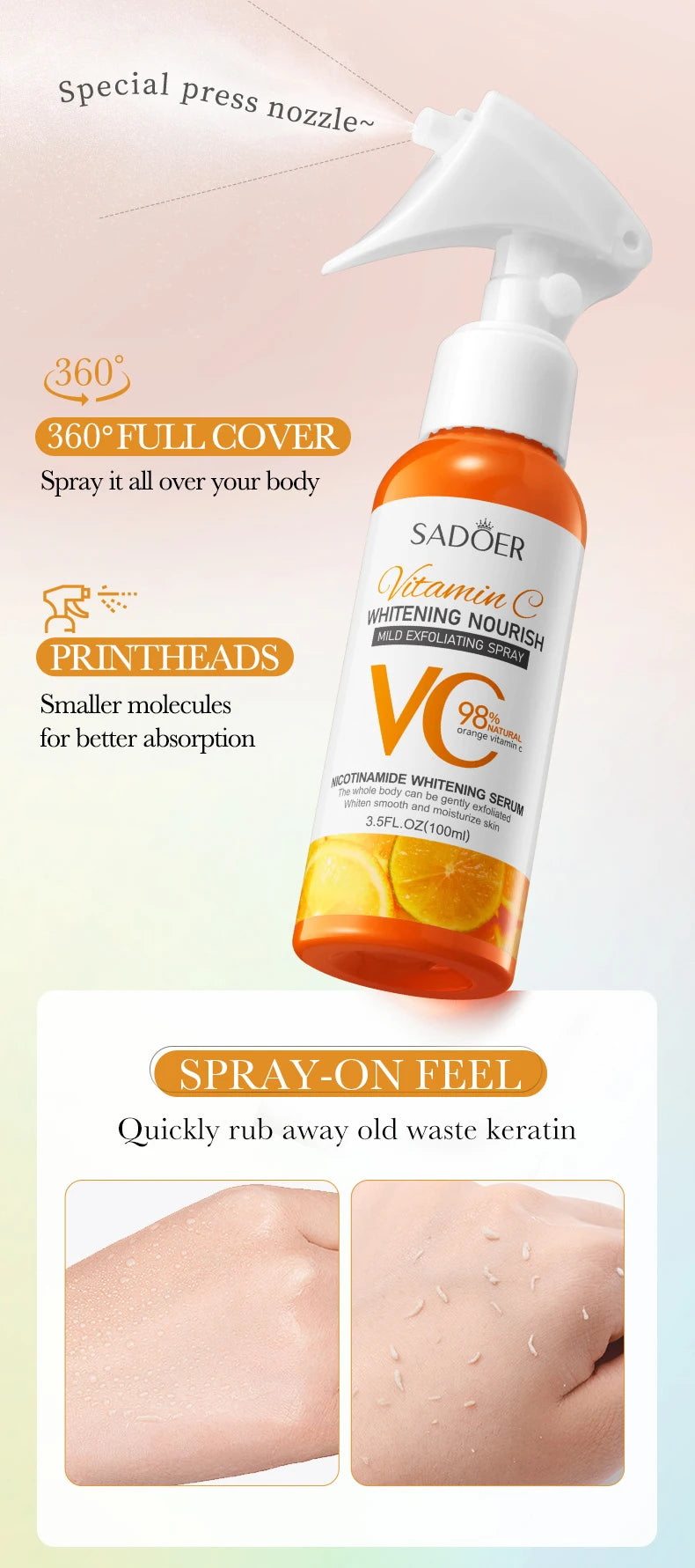 Vitamin C Exfoliating Peeling Gel | Deep Pore Cleanser | 100ml Scrubs Treatments Tidesmit