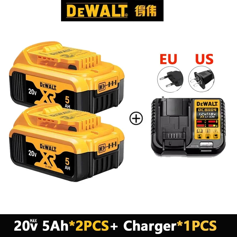 DeWALT 100% Original Battery 20V/60V 6Ah 9Ah MAX FlexVolt for DCB606 DCB205 DCB206 DCB209 DCB182 Power Tool with Charger