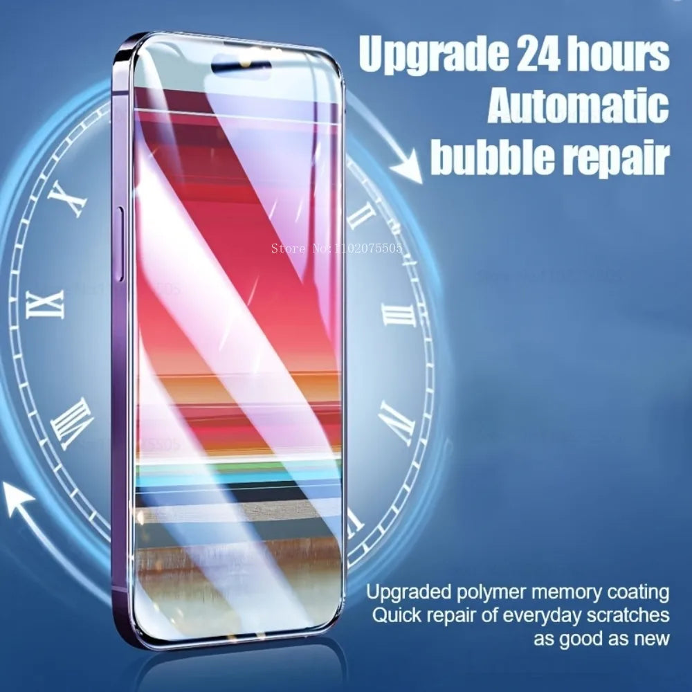 2Pcs High Definition Hydrogel Film for IPhone 13 Promax 13 12 Promax Screen Protectors 11 Promax 13 Mini XS XR SE 2020 2022 Film AE Tidesmit