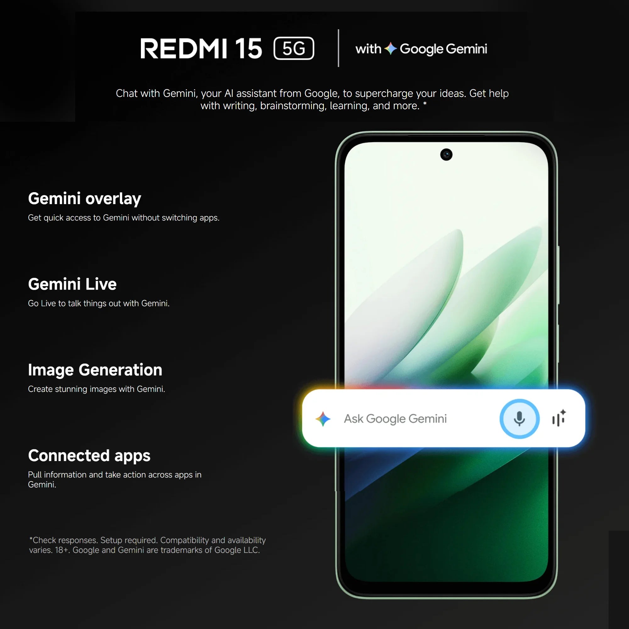 Xiaomi Redmi 15 5G 8+256GB Global Version 6.9“ FHD+ 144Hz 50MP Snapdragon® 6s Gen3 Mobile Platform 7000mAh 33W Side fingerprint