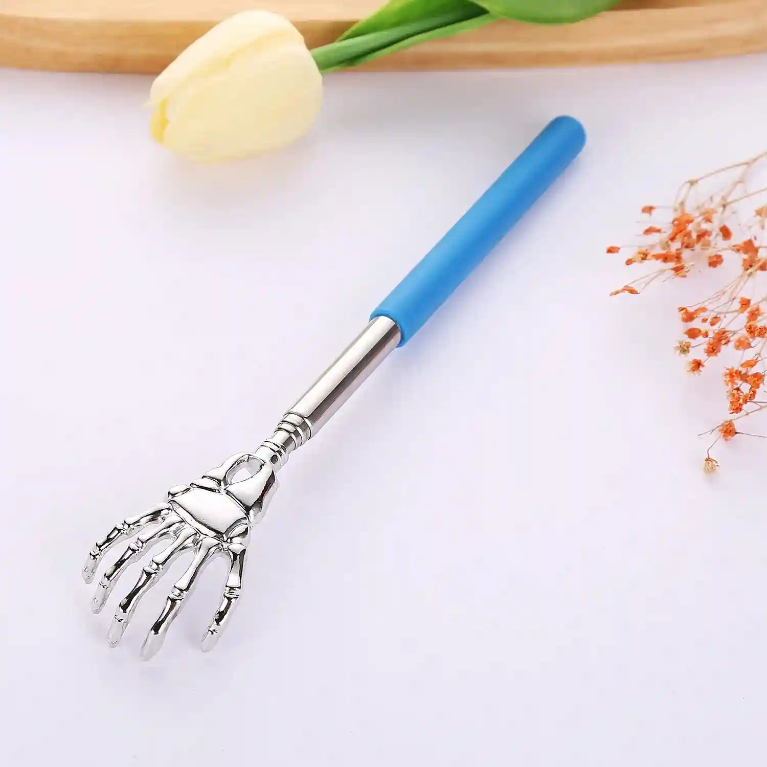 Telescopic Back Scratcher Stainless Steel Extendable 23 Inch - Tidesmit Fascia Gun blue Tidesmit