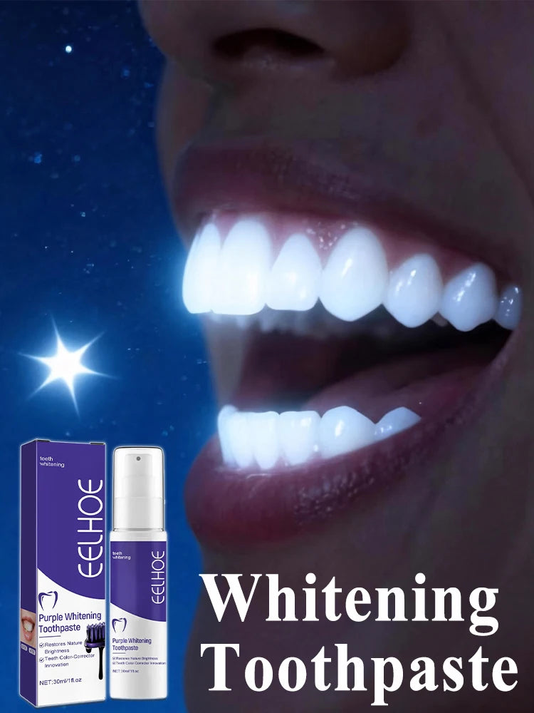Tidesmit purple whitening toothpaste for removing yellow stains and fresh breath daily oral care
