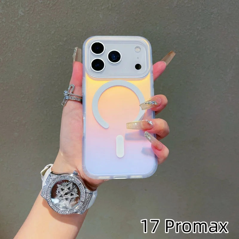 iPhone 17 Pro Max Magnetic Case Laser Gradient Matte - Tidesmit Tidesmit