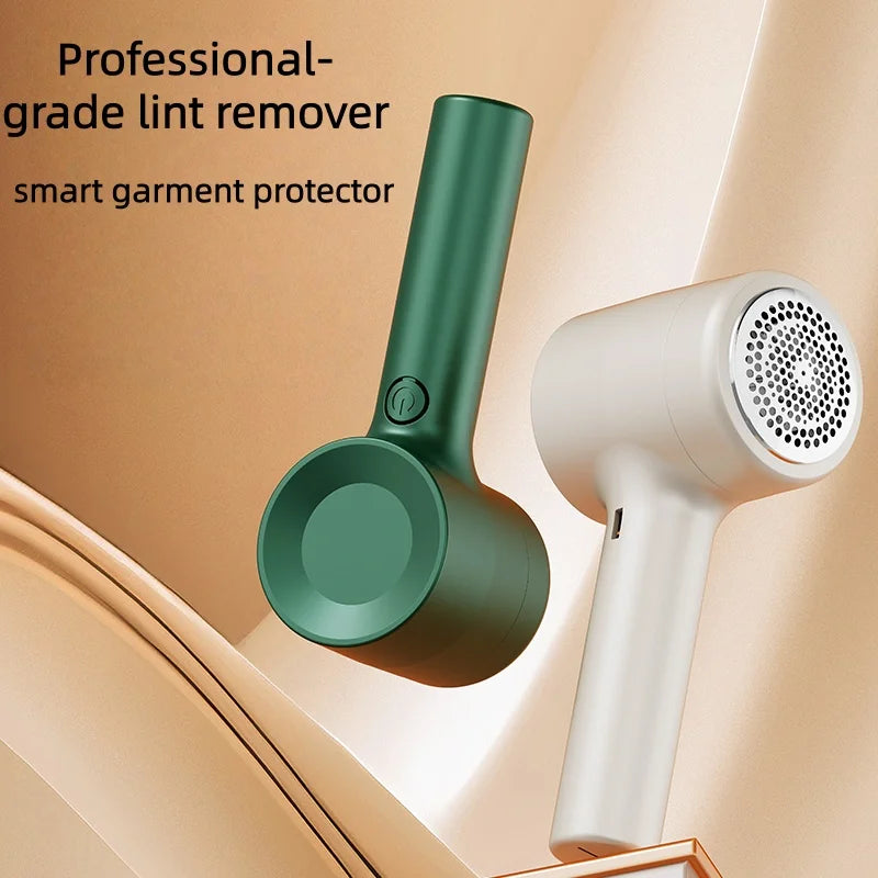 Tidesmit rechargeable lint remover and fabric shaver showing high-precision blade head for garment care