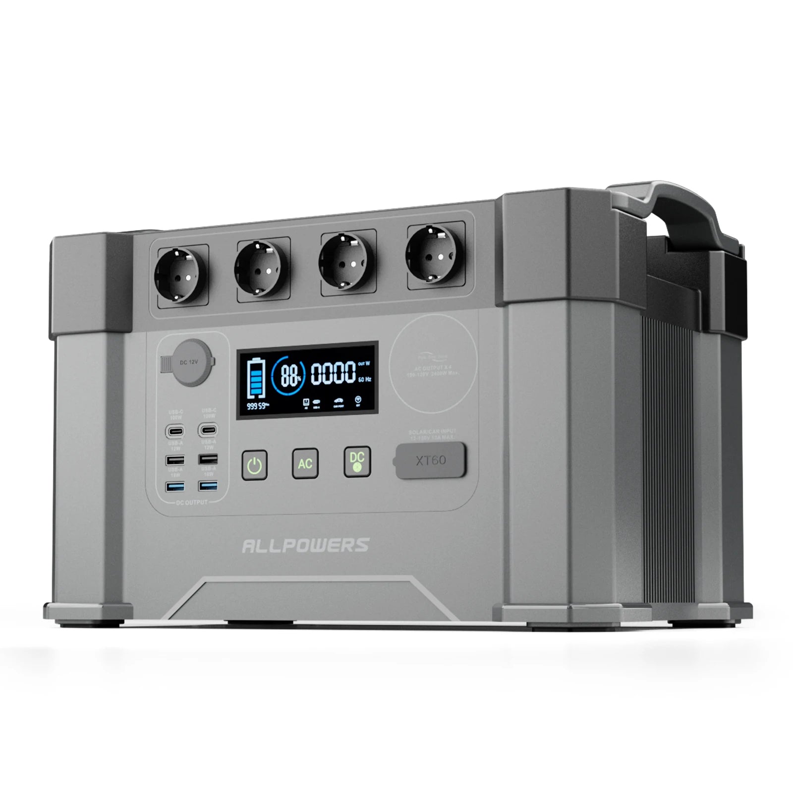 Portable Solar Generator 2400W 4000W Peak - Tidesmit EU Power Station United Arab Emirates EU Tidesmit