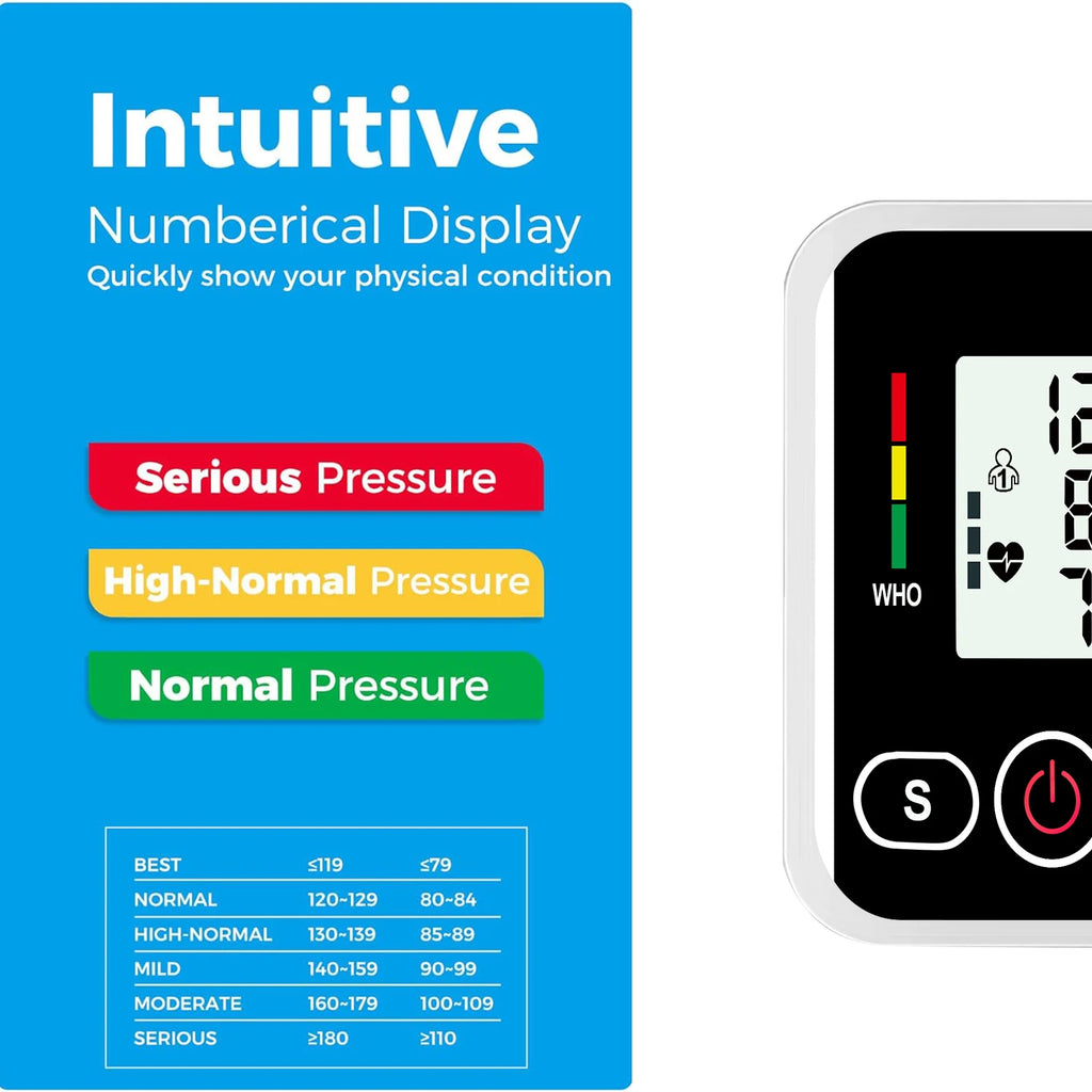Portable Tonometer Digital Tensiometer Heart Rate Monitor Recharge Arm Blood Pressure Monitor BP Automatic Professional