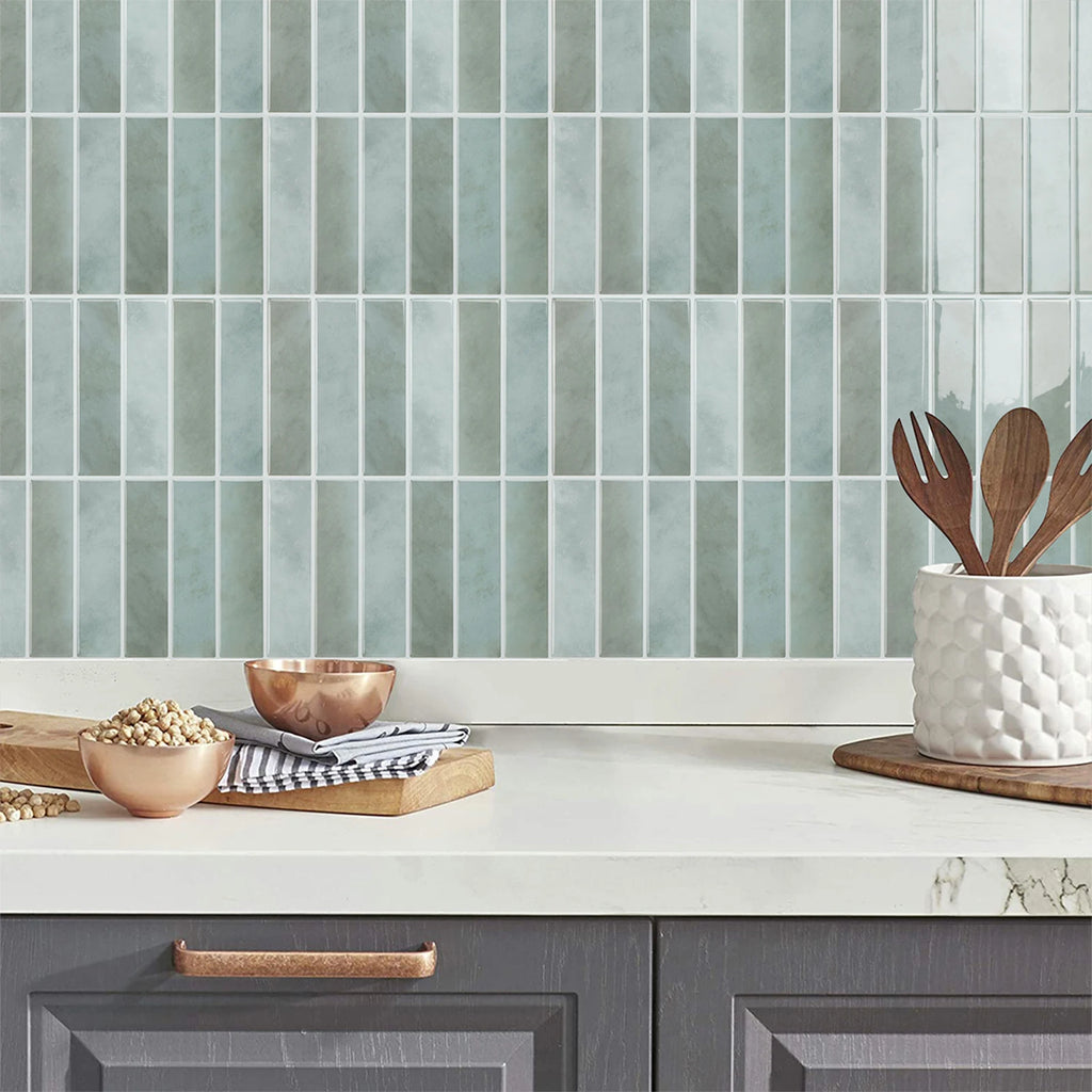 1/3pcs Square Wall Tile Sticker Mosaic Tile Decal Peel&Stick Backsplash Vinly Wallpaper Easy to Install for Apartment Renovation