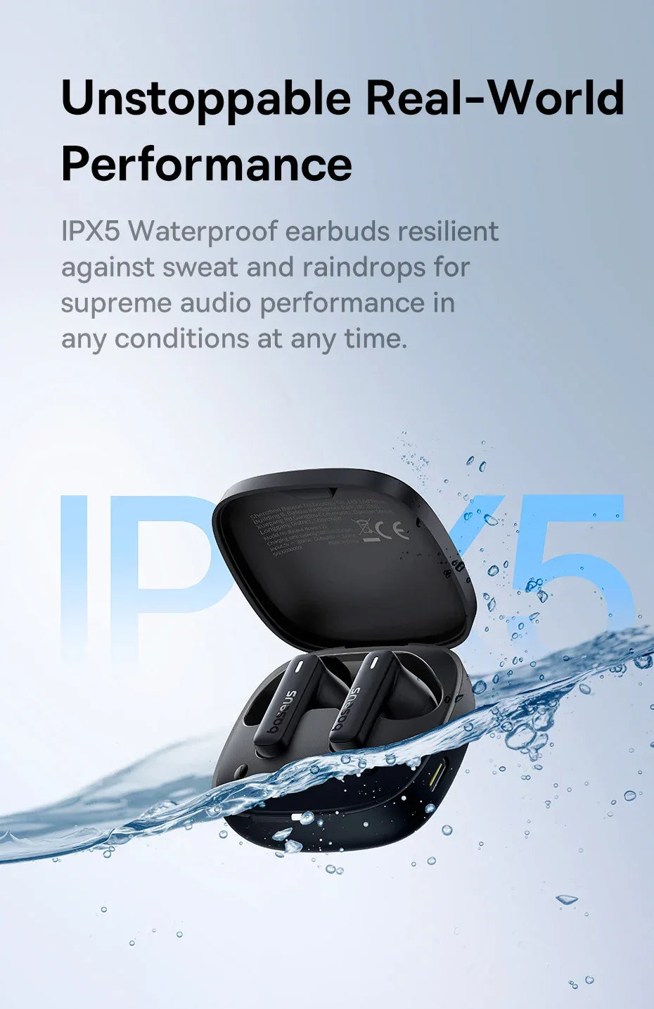 Tidesmit Wireless Earbuds with Deep Bass - 33Hr Playtime IPX5 Tidesmit