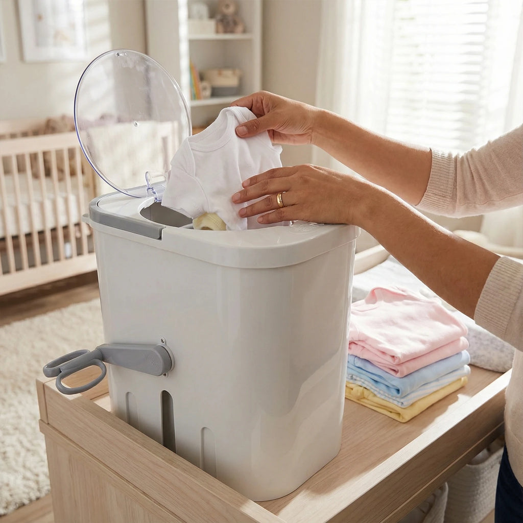 Tidesmit portable manual hand clothes washer with drain hose for RV camping, dormitory, and apartment laundry usage.