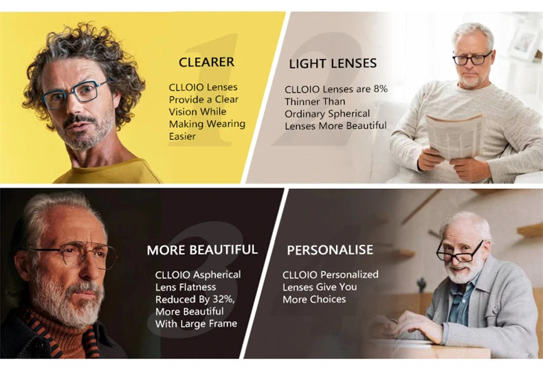 Progressive Multifocal Lenses 1.61 – Anti-Blue Light VR Smart Lenses Tidesmit