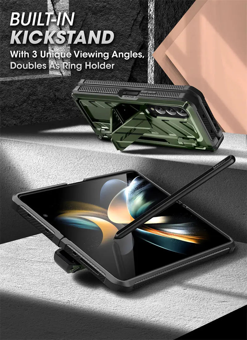 Samsung Galaxy Z Fold 4 Rugged Case - Dual Layer Shock-Absorbing Cover Tidesmit