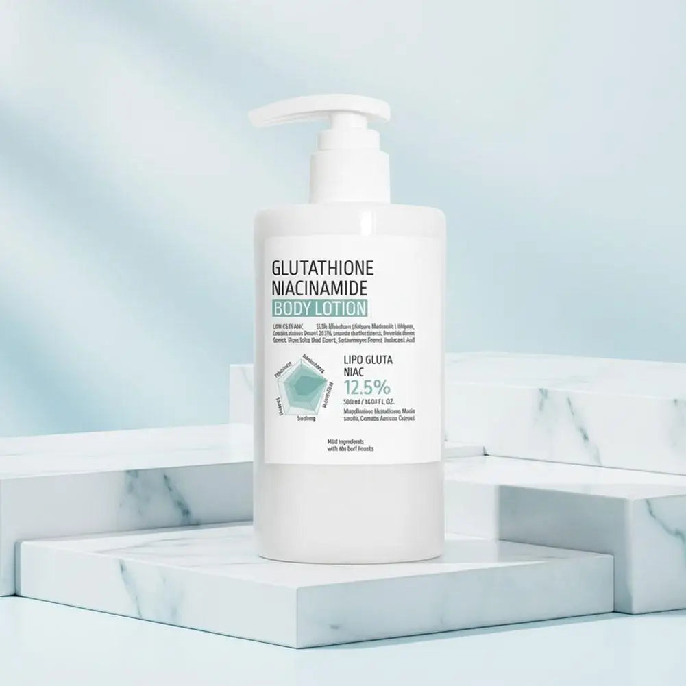 300ml Brighten Skin Tone Deep Moisturizing Body Lotion Soothing Repair Centella Asiatica Glutathione Niacinamide Body Care Cream