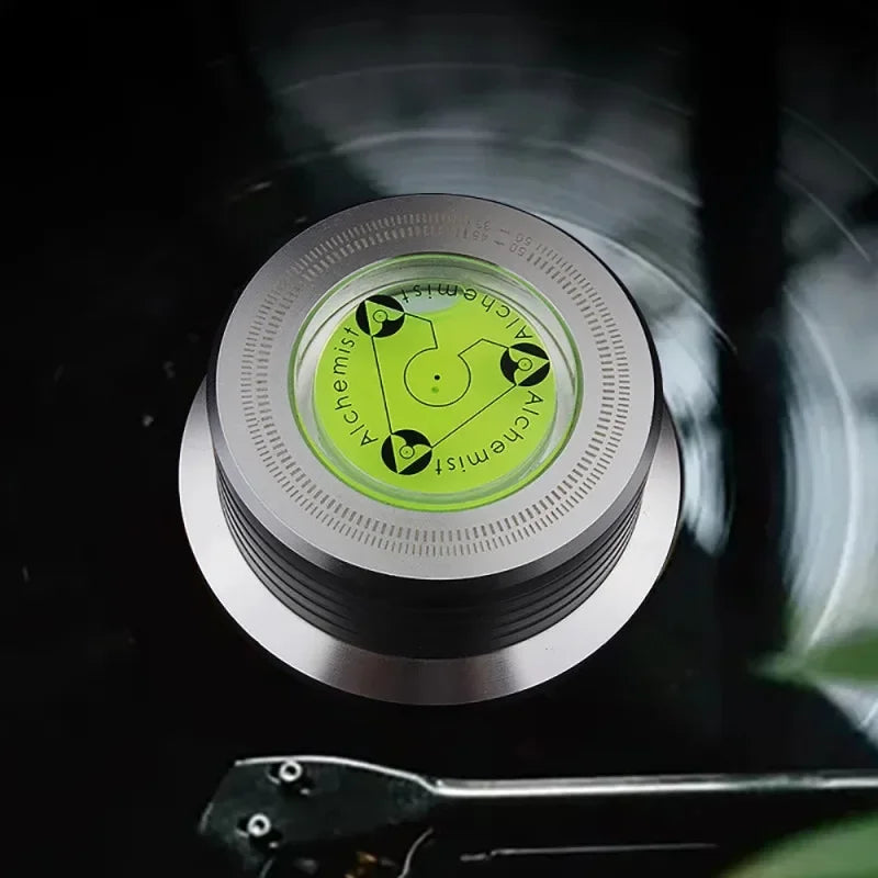 50Hz LP Vinyl Record Player Universal Music Player Aluminum Alloy Disc Turntable Stabilizer With Level Accessories Weight Clamp