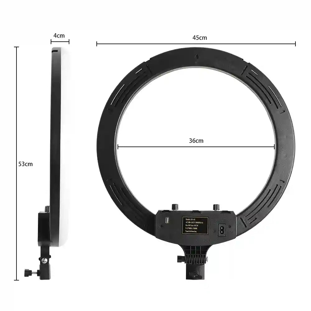 18 Inch RGB Ring Light with Tripod for Professional Content Creation Tidesmit
