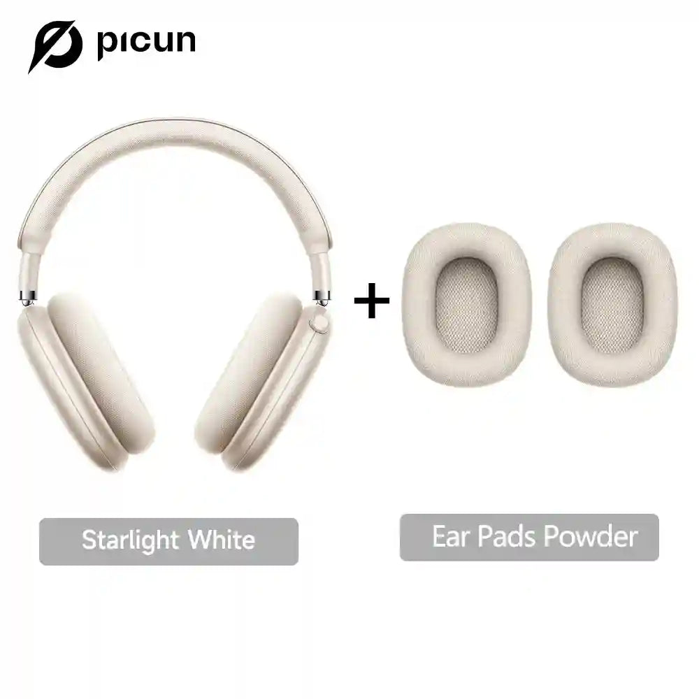 Wireless Headphones with 52dB Active Noise Cancelling & Spatial Audio Khaki with Earpads Tidesmit