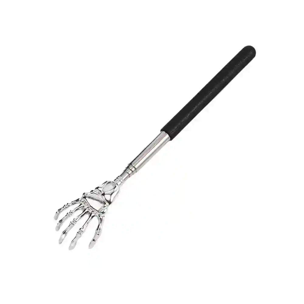 Extendable Stainless Steel Back Scratcher - Durable Manual Massager Massage Roller Black Tidesmit