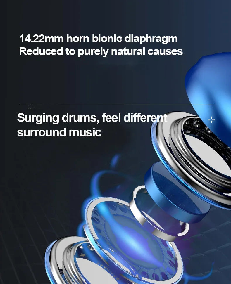 Wired Earbuds HiFi Stereo Bass with Mic Tidesmit 3.5mm or Type C Tidesmit
