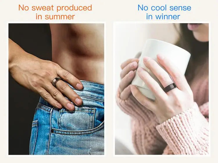 Smart Health Ring with NFC & Biometric Sensor | Tidesmit Tidesmit