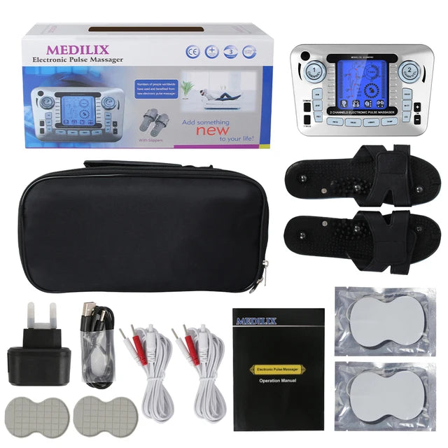 Electric Pulse Massager with Heat Therapy & EMS | Tidesmit Back Massage Instrument EU SET WITH SHOE Tidesmit