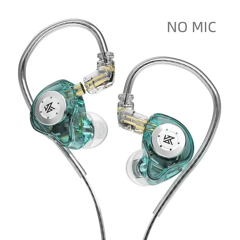 KZ EDX PRO Dynamic Earphones HIFI Bass Earbuds In Ear Monitor Sport Noise Cancelling Headset EDXProCyan NOMIC Tidesmit