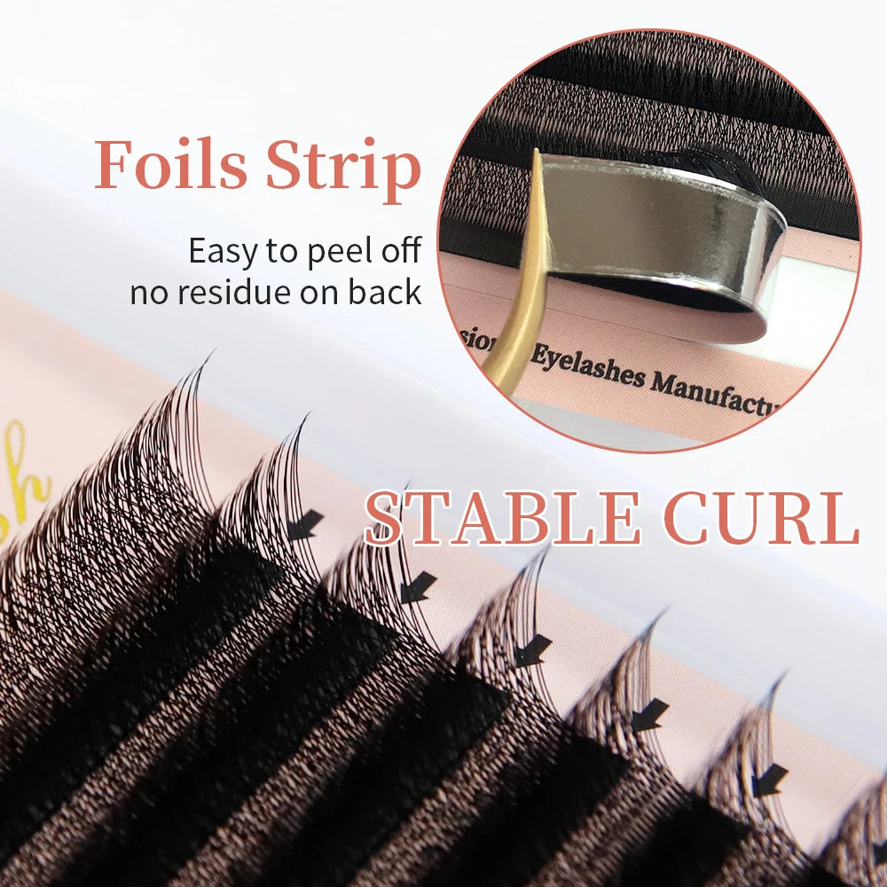 W Style Premade Volume Fans - Professional Faux Lashes by Tidesmit False Eyelashes Tidesmit