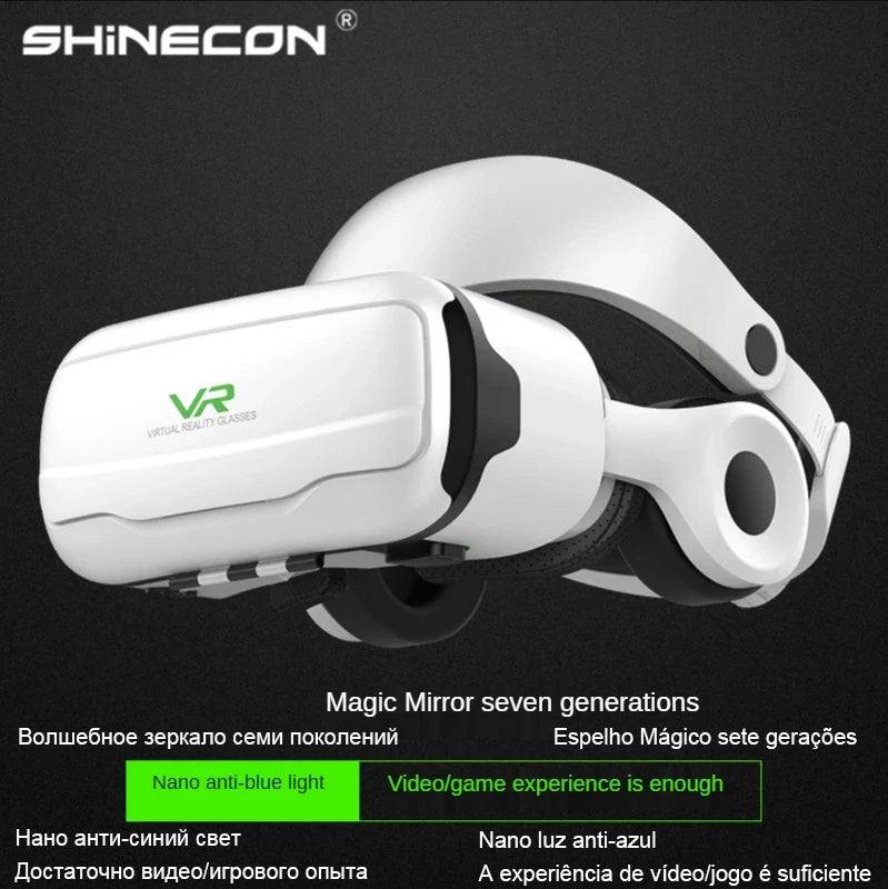 VR Headset for Smartphone – 3D Virtual Reality Glasses with Remote Tidesmit