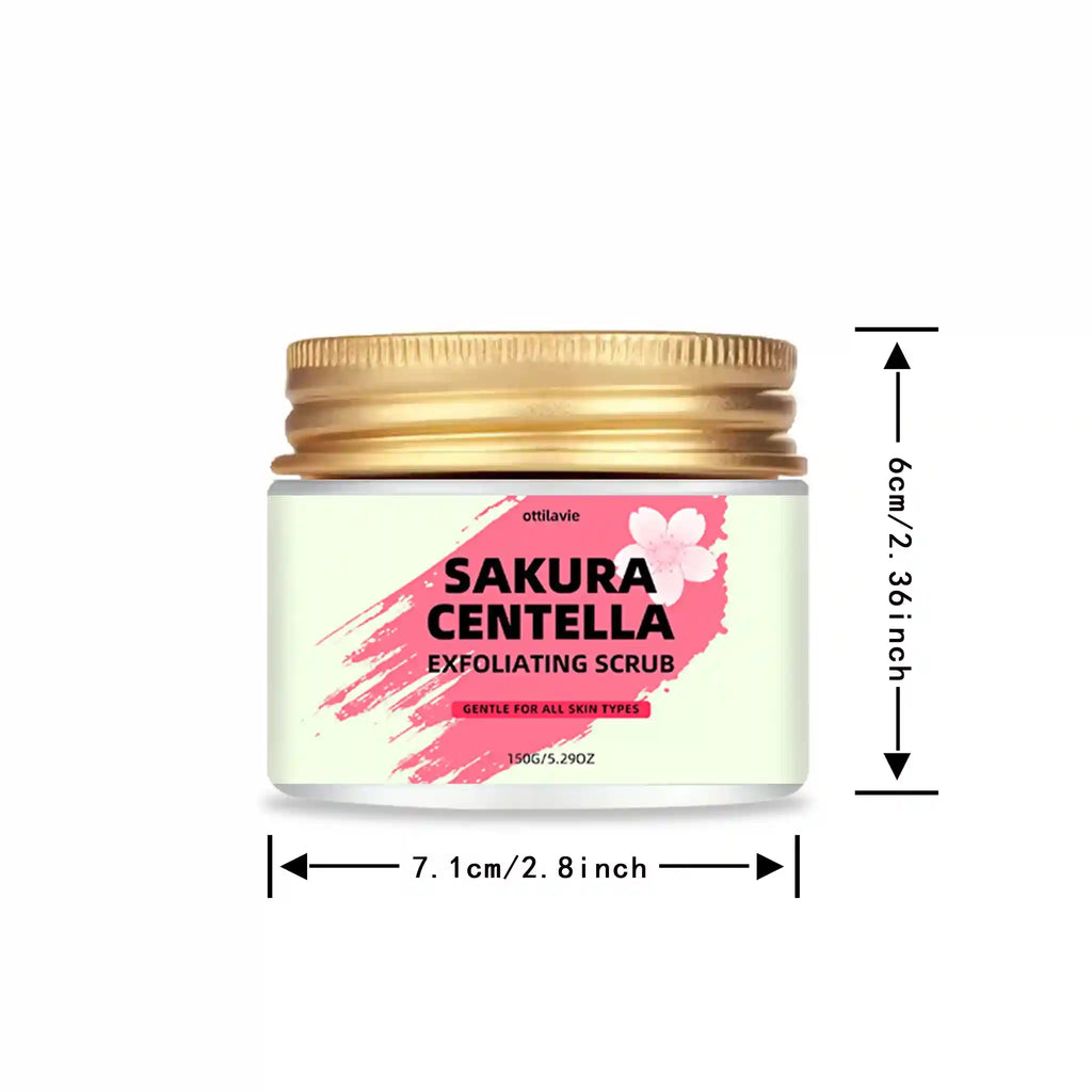 Sakura Centella Exfoliating Scrub 100g-150g - Natural Skin Treatment Scrubs Treatments Tidesmit