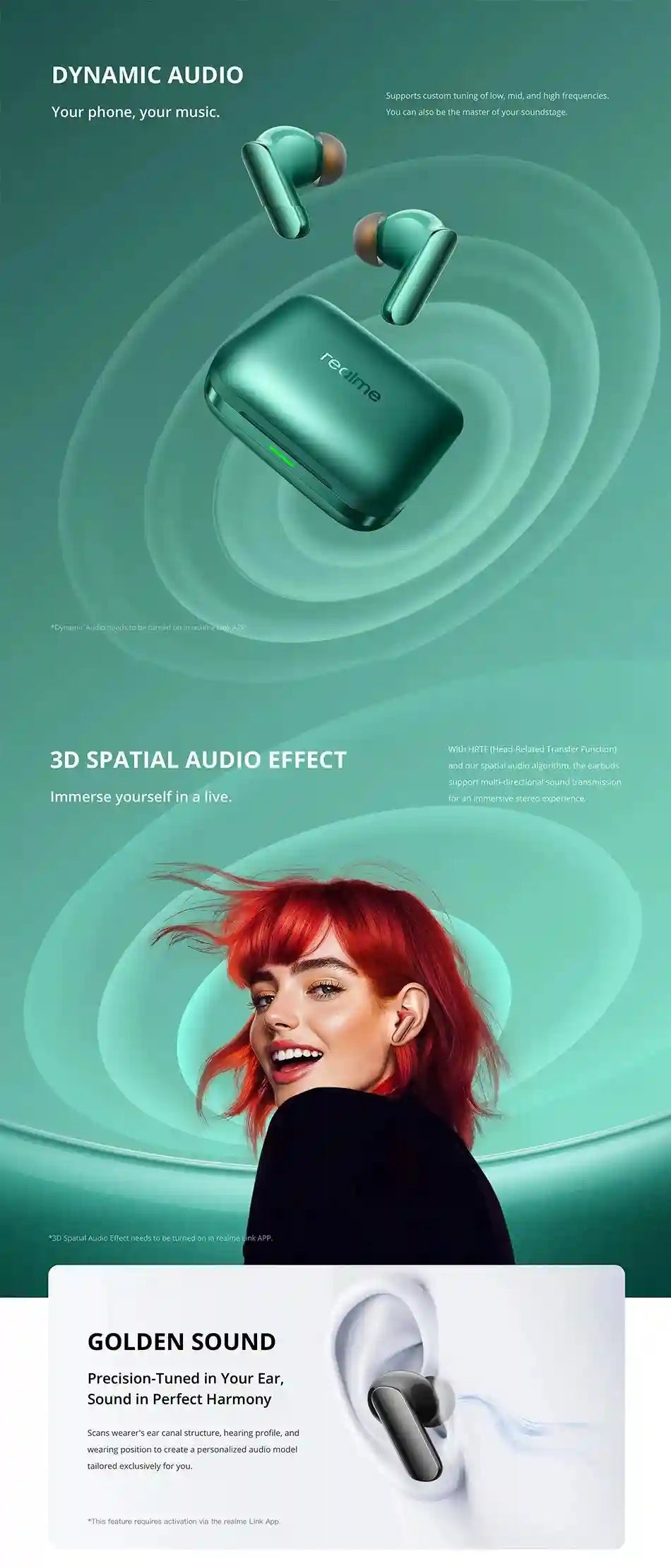 Realme Buds Air 7 Pro Wireless Earbuds - 53dB Active Noise Cancelling Tidesmit