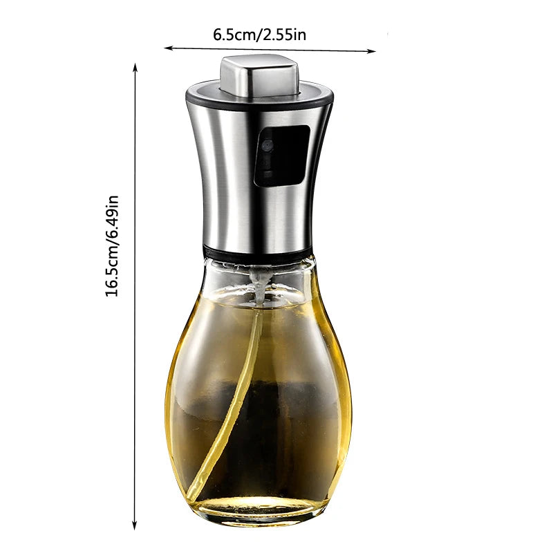 Oil Spray Pot Oil Sprayer For Cooking Spray Bottle Barbecue Multi-Function Air Fryer Glass High-Pressure Baking Oil Pot