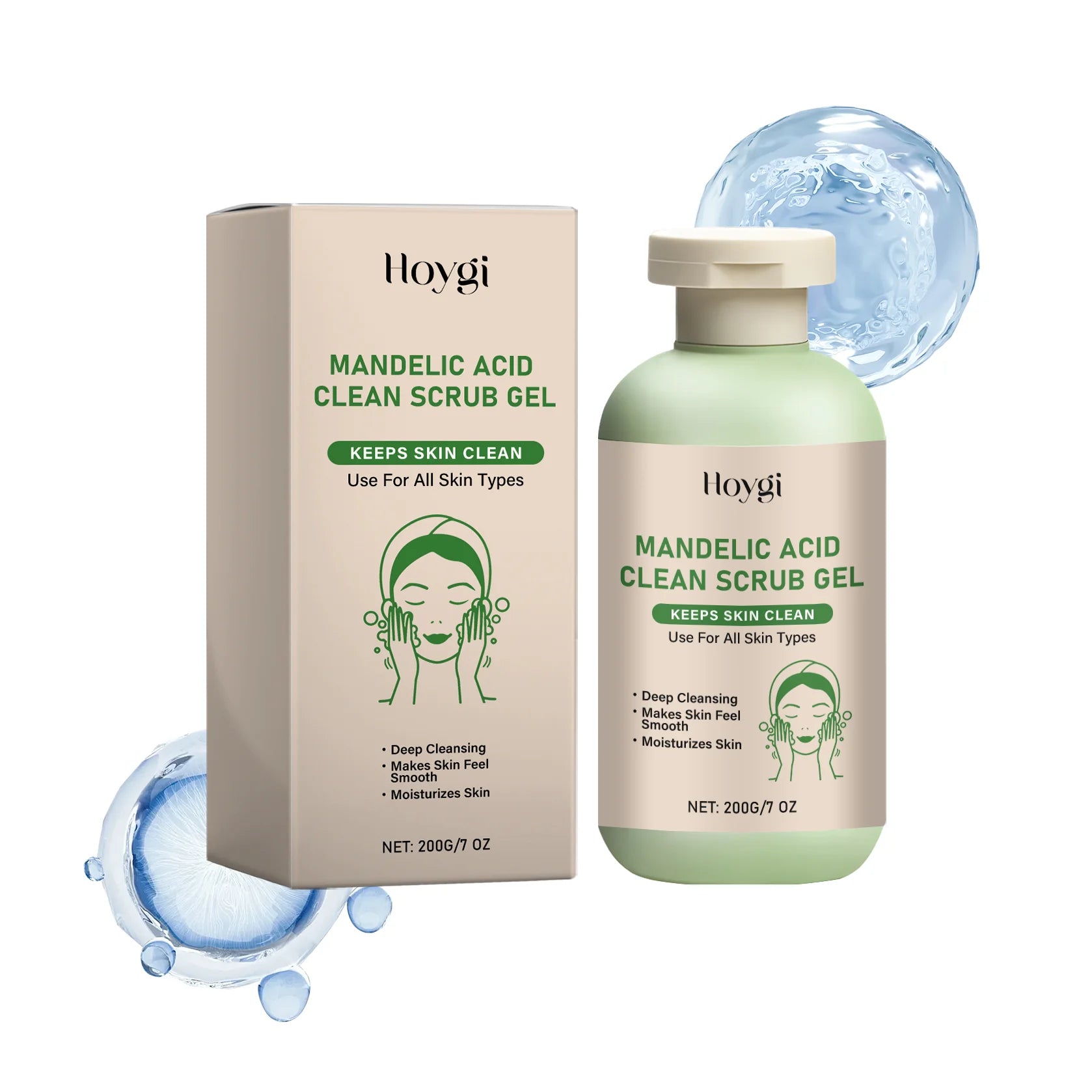 Mandelic Acid Body Scrub | Gentle Exfoliating Treatment 200g Scrubs Treatments 200g Boxed Tidesmit