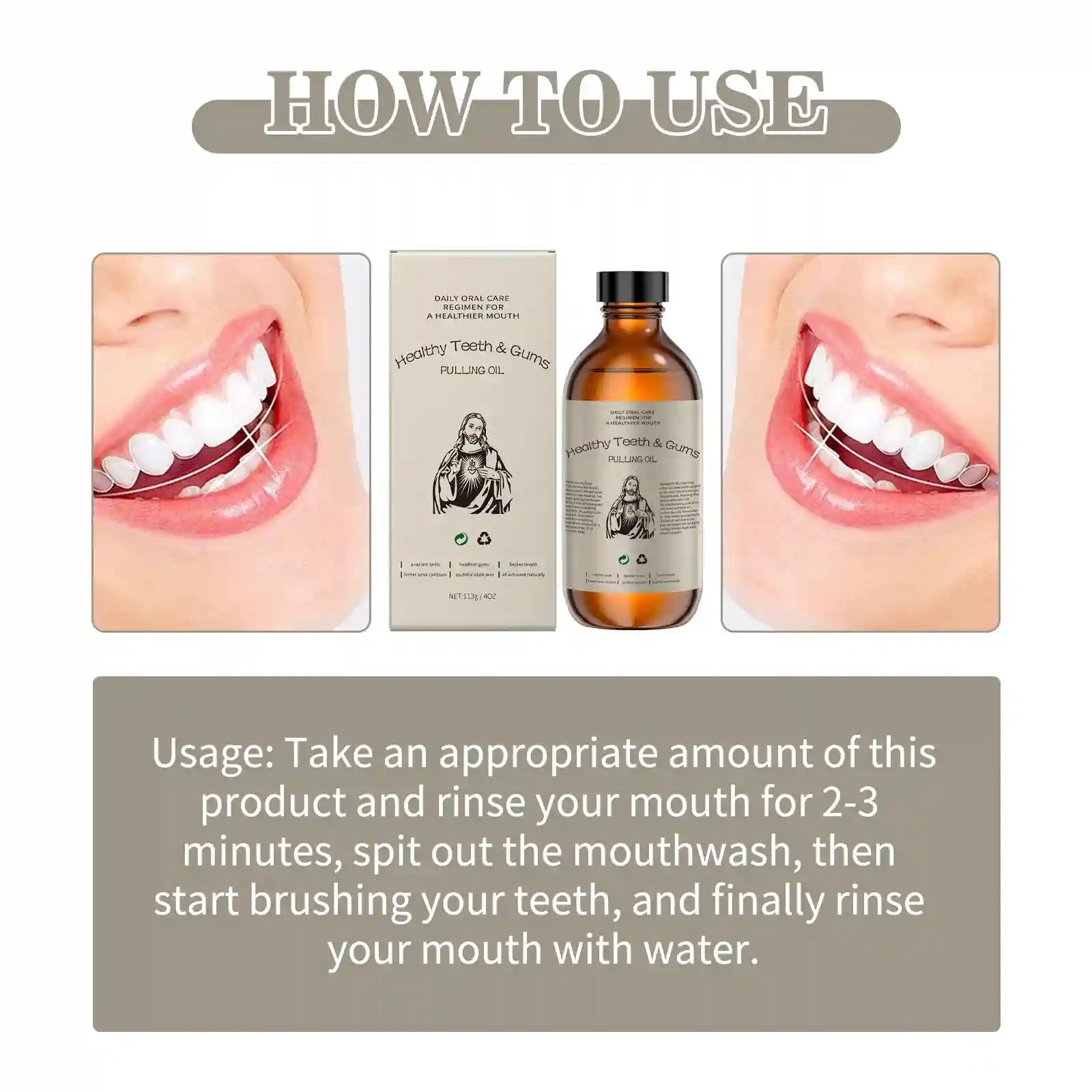 Tidesmit coconut pulling oil mouthwash for natural teeth whitening and fresh breath oral care
